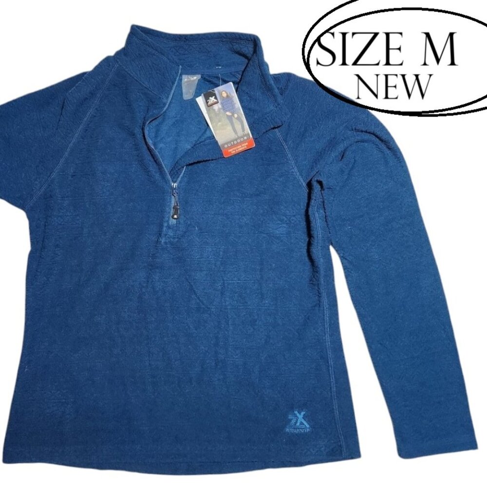 NEW ZeroXposur Women's Fleece 1/4 Zip Pullover sweater Textured Fleece Jacket sw
